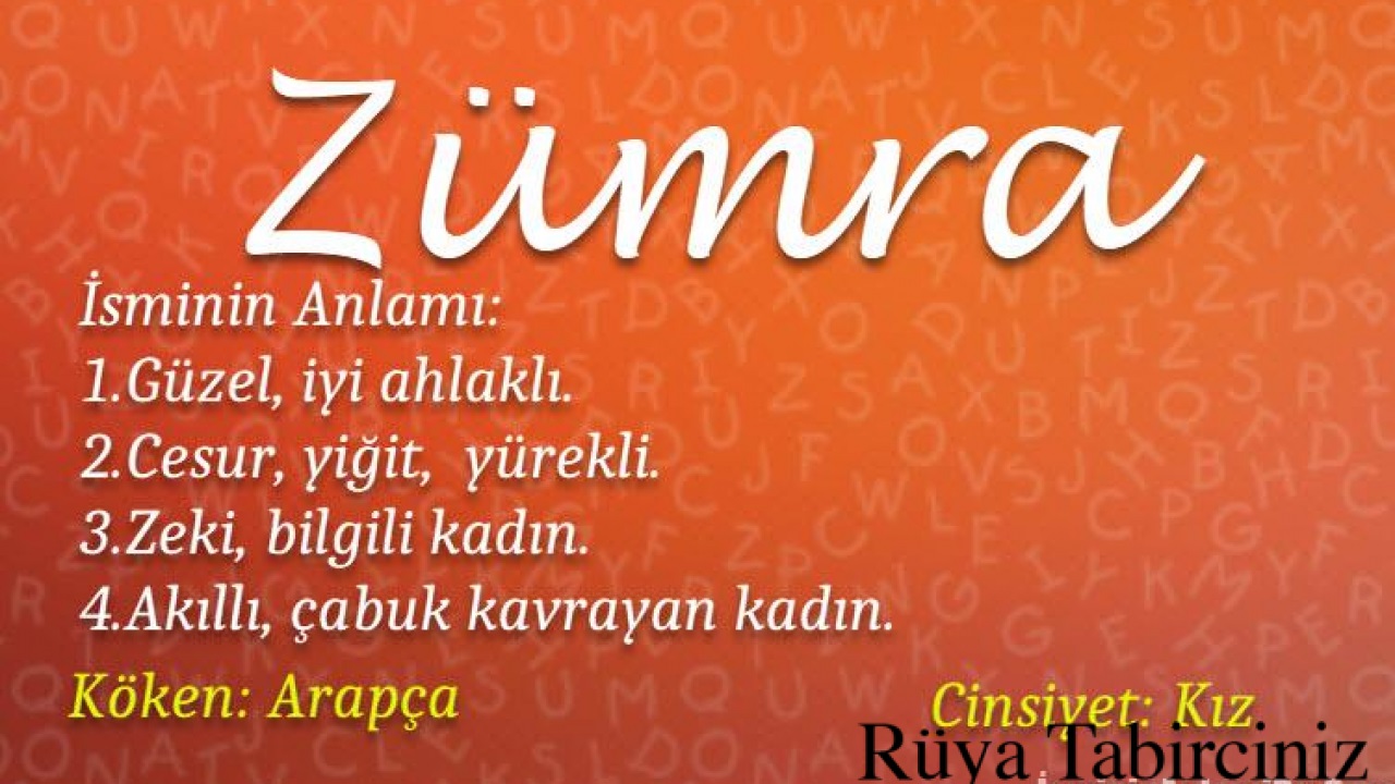 Zümra İsminin Anlamı - Zümra Ismi Kuranda Geçiyor Mu?