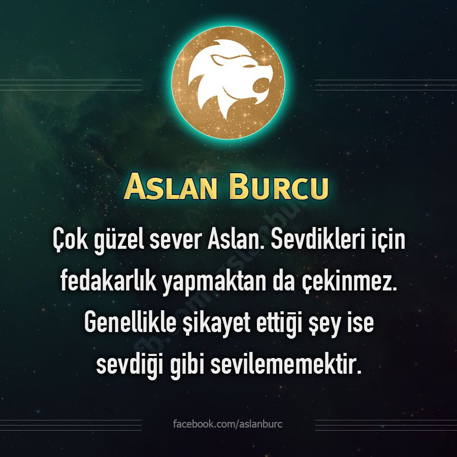 Aslanların kötü nitelikleri aşağıdaki gibidir. Aslan kibirli bir burçtur. Bu özelliği ile insanlar tarafından sevilmezler ve yalnızlık bu insanları zayıflatır. Aslanlar bencildir. Diğer insanların nasıl hissettiğini çok fazla