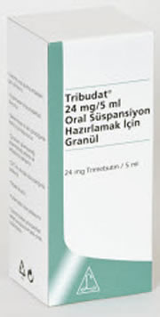 İlacın kilo azaltıcı etkisi yoktur, aksine kilo azaltıcı etkisi vardır. Trimebutin maleat (Debridate, Tribudat, Gismotal, Puridat, Debrutin) hem ishal hem de kabızlık için kullanılır.