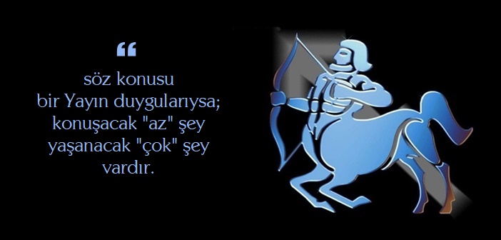 Ateş grubuna dahil olan Yay burçları, pozitif enerjileri, neşelilikleri ve uyumlu yapıları ile bilinirler. Yüksek enerjileri sayesinde her şeyi başarabilecek bir burçtur. Yeni kültürler öğrenmeyi ve tanımayı severler.